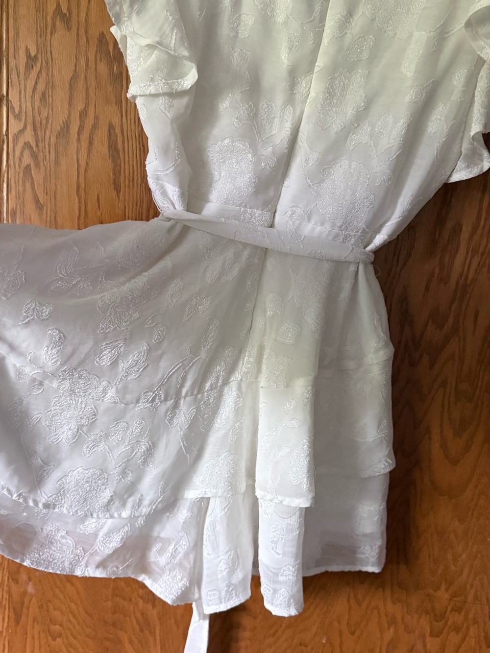 Altar’d State Ivory Satin romper - Delicate Finish - Picture 6 of 6